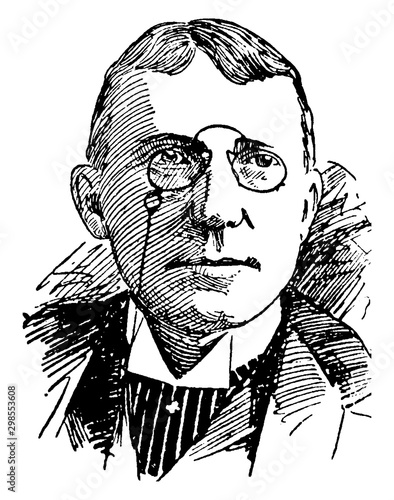 J. Whitcomb Riley, vintage illustration