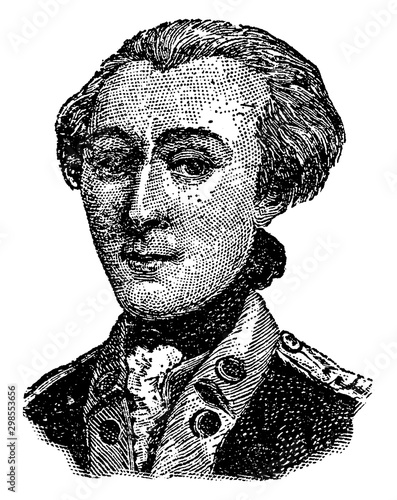 Lafayette, vintage illustration