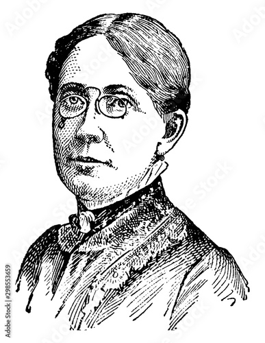 Frances Elizabeth Willard, vintage illustration