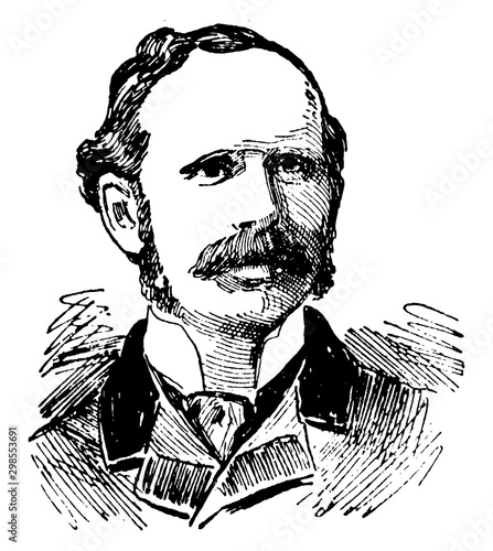 Henry Drummond, vintage illustration