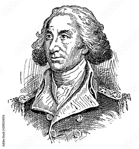 Philip Schuyler, vintage illustration
