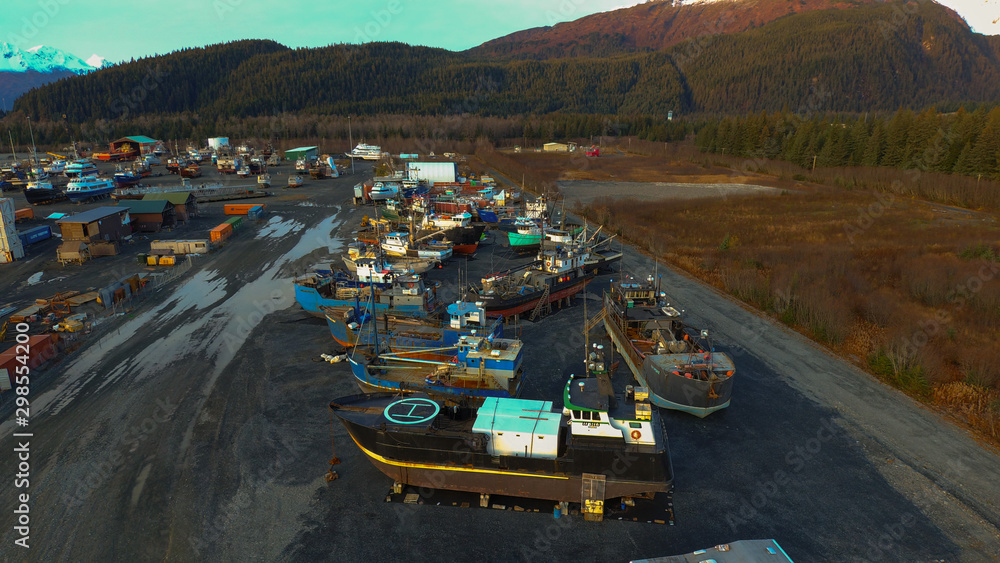 Views of the maritime industry in Seward, Alaska 