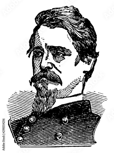 General Winfield Scott Hancock, vintage illustration
