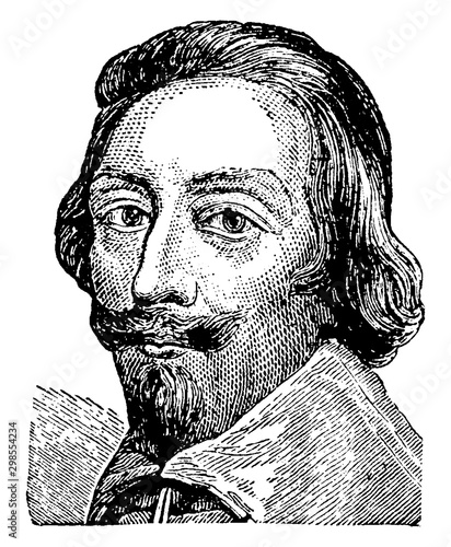 Armand Richelieu, vintage illustration