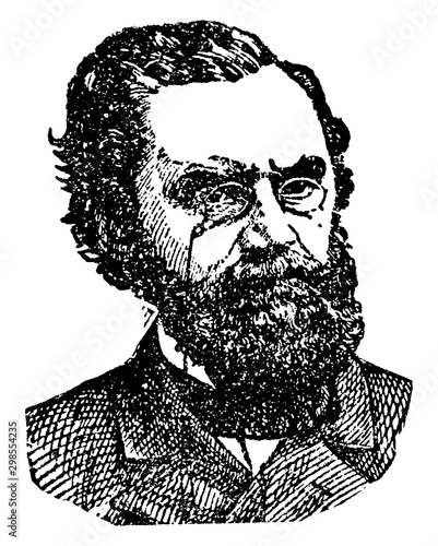 Carl Schurz, vintage illustration