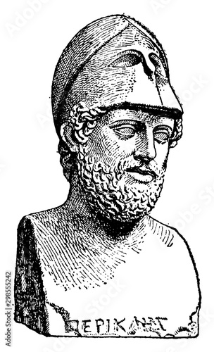 Pericles, vintage illustration