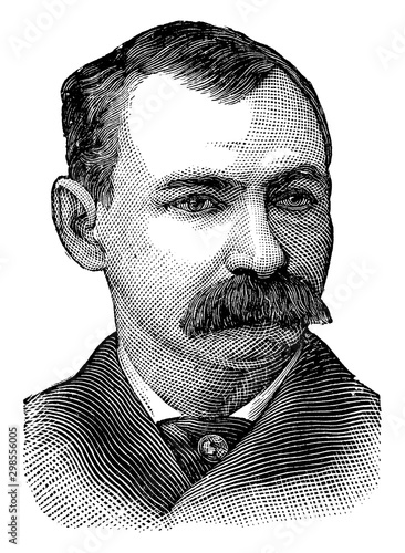 Daniel S. Lamont, vintage illustration photo