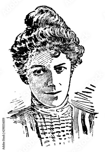 Ella Wilcox, vintage illustration