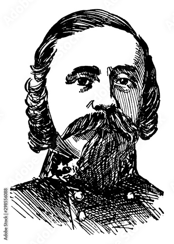 General Pickett, vintage illustration