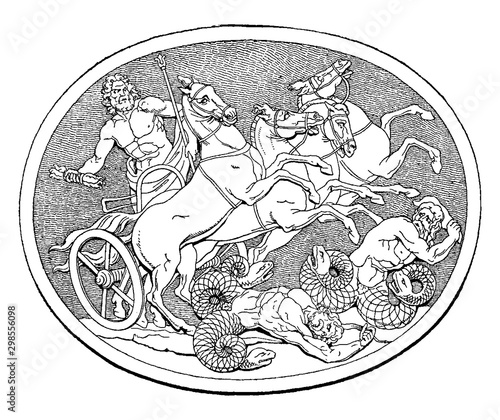 Zeus vintage illustration.
