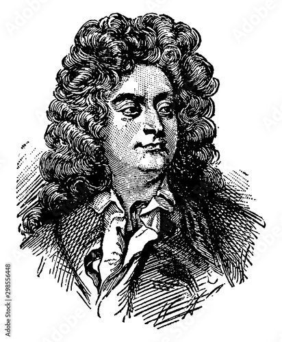Henry Purcell, vintage illustration