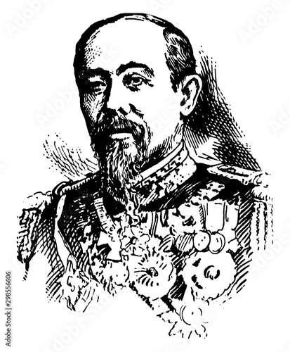 Marquis Ito, vintage illustration