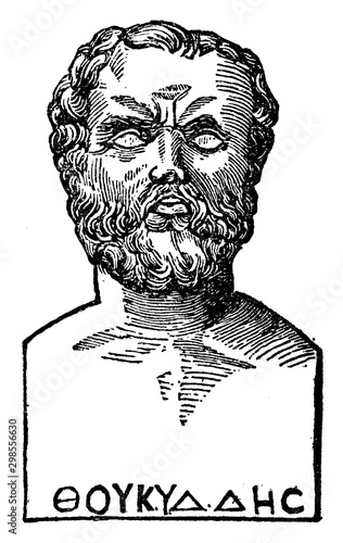 Thucydides, vintage illustration