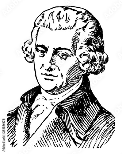 Joseph Haydn, vintage illustration