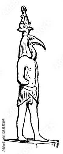 Thoth vintage illustration.