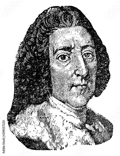William Pitt, vintage illustration