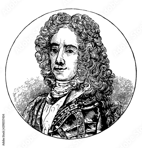 Prince Eugene, vintage illustration