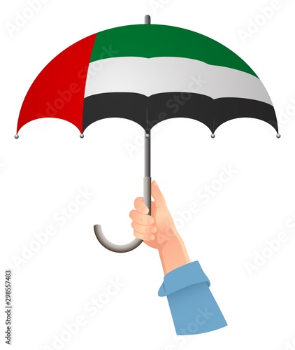 united arab emirates flag umbrella