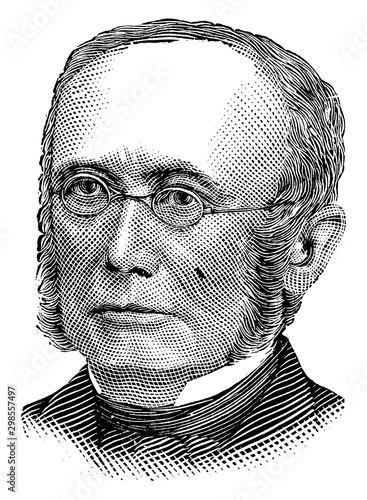 Herr Ludwig Windthorst, vintage illustration