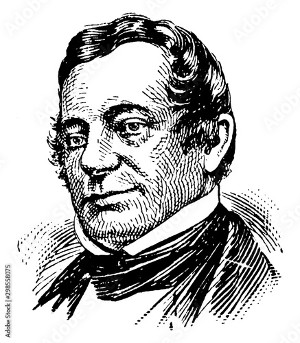 Washington Irving, vintage illustration