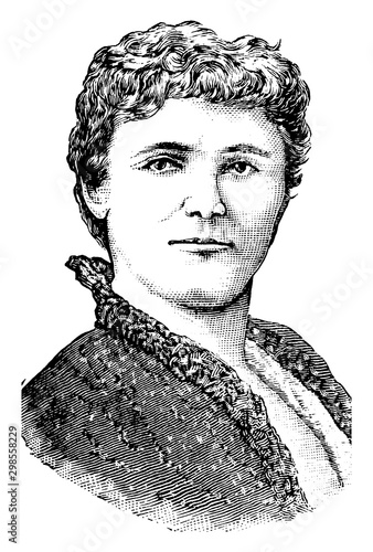 Christine Nilsson, vintage illustration