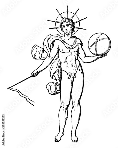 Helios vintage illustration.
