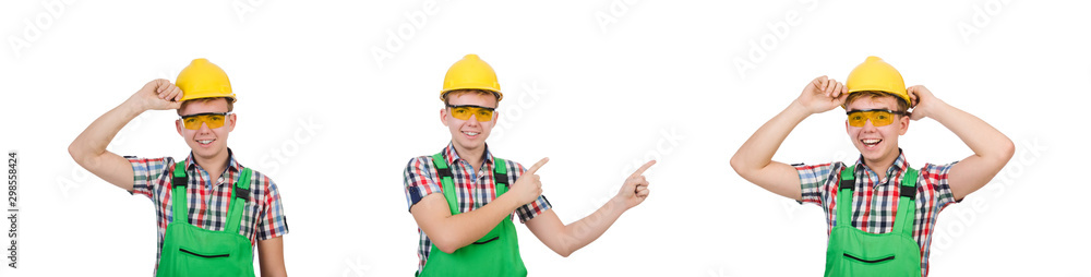Industrial worker isolated on the white background Industrial worker isolated on the white background