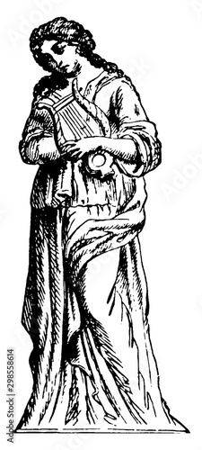 Terpsichore vintage illustration.