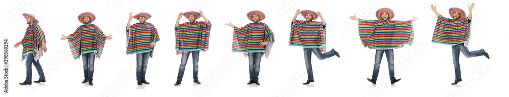 Funny mexican isolated on white