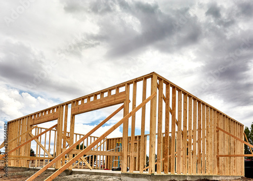 Construction Jobsite Frame Up Storm Cloud
