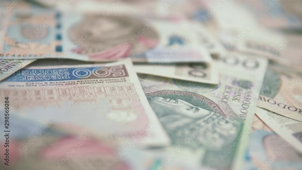 Track: focusing on polish 500 zloty banknotes Track: focusing on polish 500 zloty banknotes