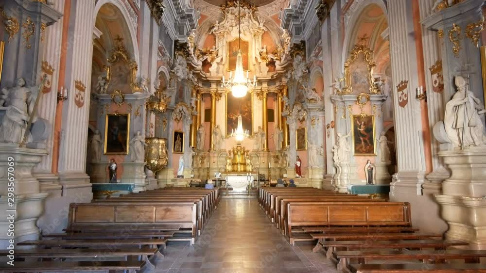 Vilnius, Lithuania, interior of the Church of St Theresa Vilnius, Lithuania, interior of the Church of St Theresa