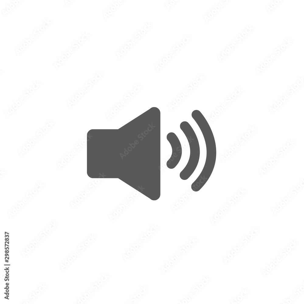 Sound icon vector isolated on white background, for your design, website, logo, application, UI. Sound icon vector isolated on white background, for your design, website, logo, application, UI.