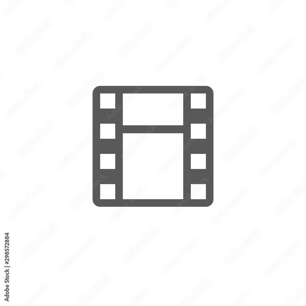 film icon vector vector isolated on white background. Cinema symbol for your design, logo, application, UI film icon vector vector isolated on white background. Cinema symbol for your design, logo, application, UI