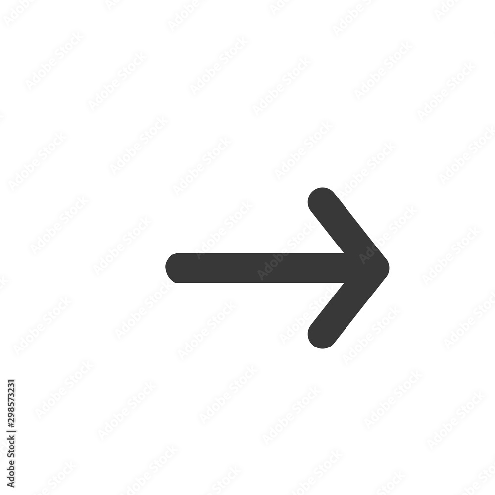 Arrow icon vector isolated on white background Arrow icon vector isolated on white background