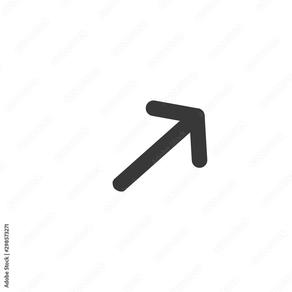 Arrow icon vector isolated on white background Arrow icon vector isolated on white background