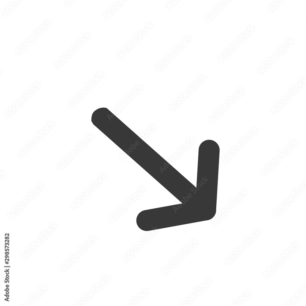 Arrow icon vector isolated on white background Arrow icon vector isolated on white background
