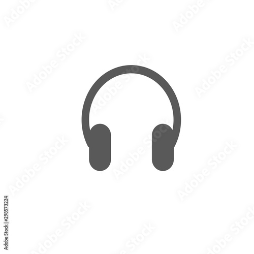 headphone icon vector isolated on white background. earphone symbol for your design, logo, application, UI.