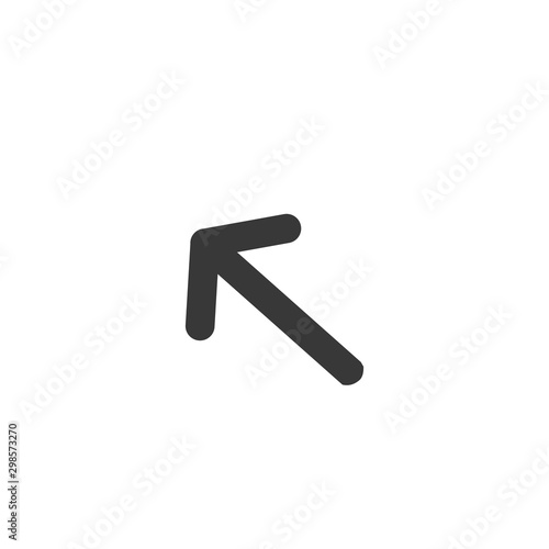 Arrow icon vector isolated on white background