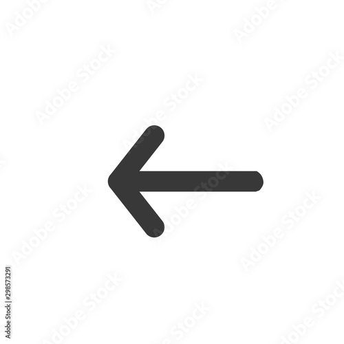 Arrow icon vector isolated on white background