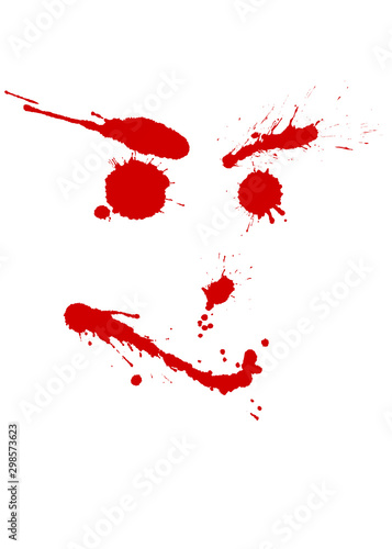 Blood splatters collection  vector illustration