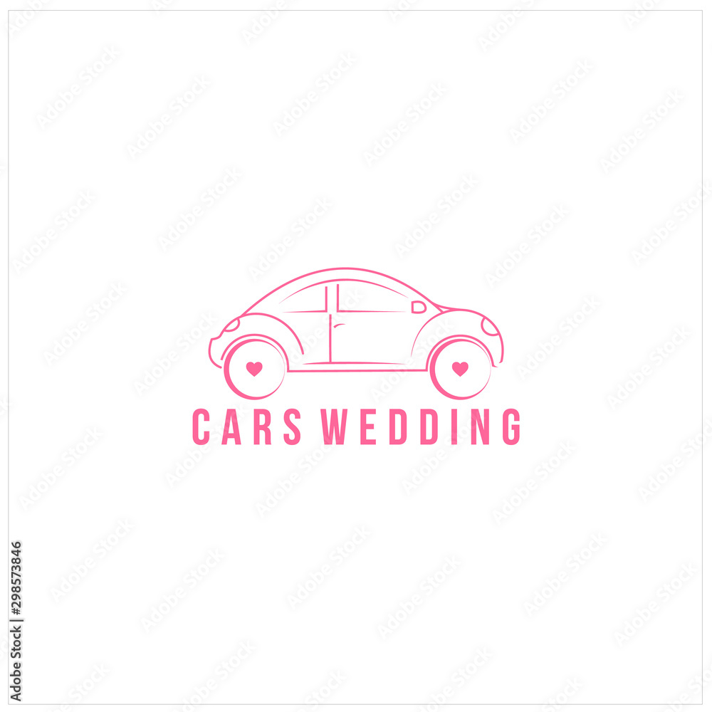 cars wedding logo design insiration - vector cars wedding logo design insiration - vector