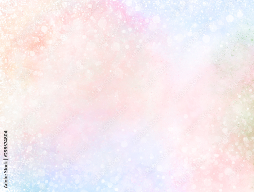 Cute Christmas pastel bright circle bokeh ,concept soft Christmas background in a dream presentation for work or advertisement Cute Christmas pastel bright circle bokeh ,concept soft Christmas background in a dream presentation for work or advertisement