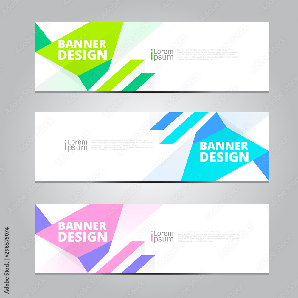 Naklejka premium Vector abstract design background texture banner template.
