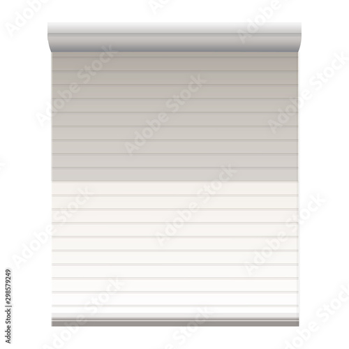 Plastic window jalousie icon. Cartoon of plastic window jalousie vector icon for web design isolated on white background