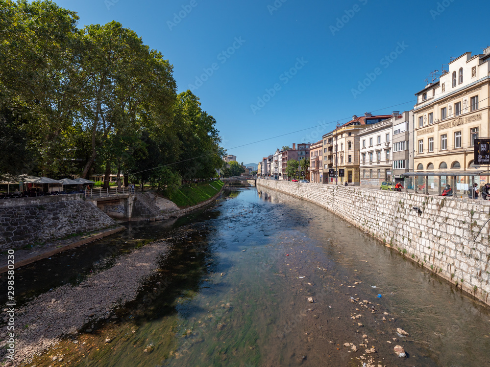 View of Sarajevo city in Bosnia Herzegovina 