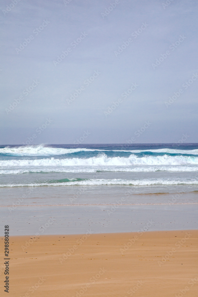 Deserted Beach On Portuguese West Coast