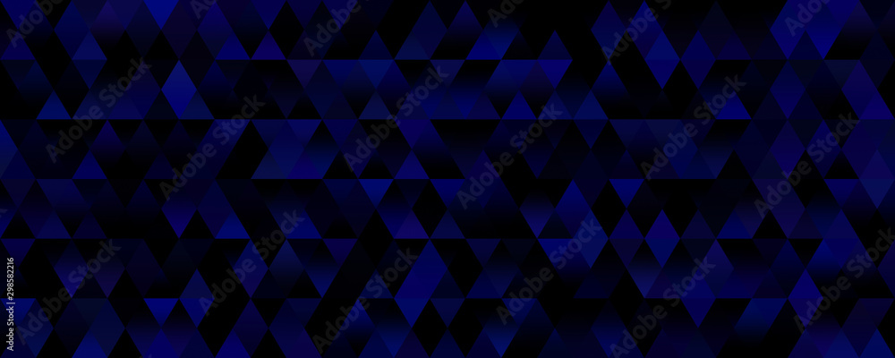 Obraz premium Abstract dark blue triangle background