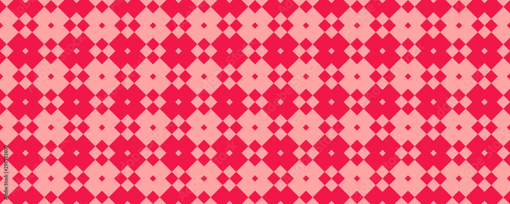 Seamless vintage pink checkered pattern background