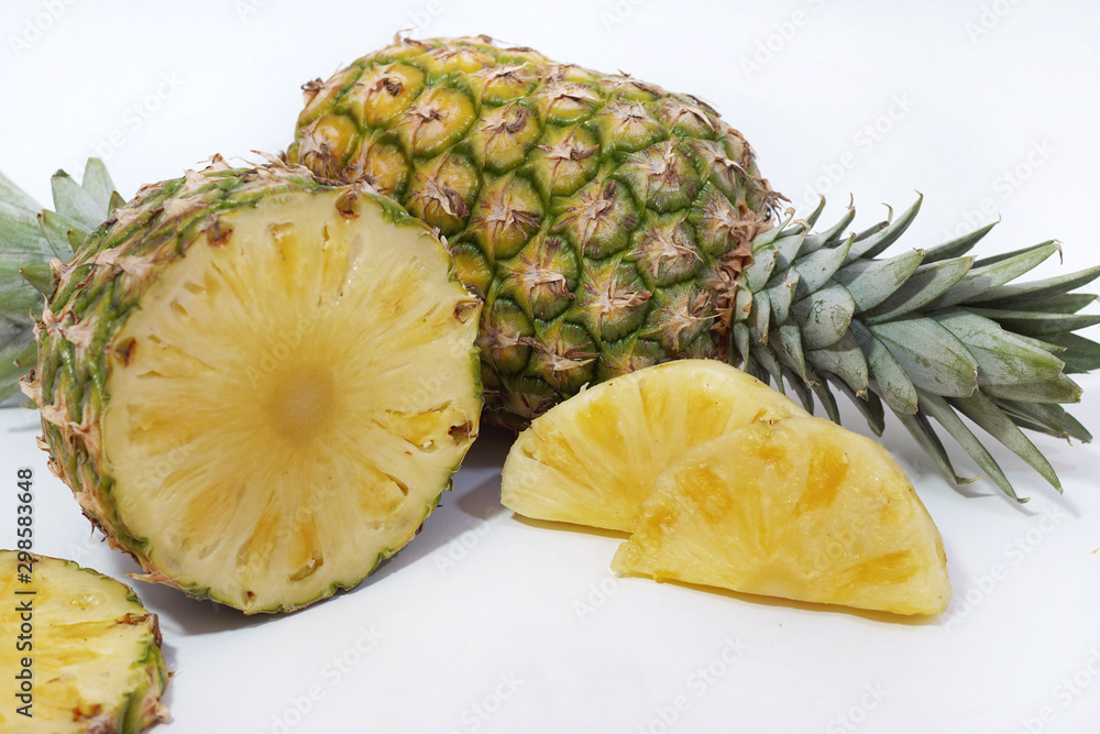 fresh pineapple isolated on white fresh pineapple isolated on white